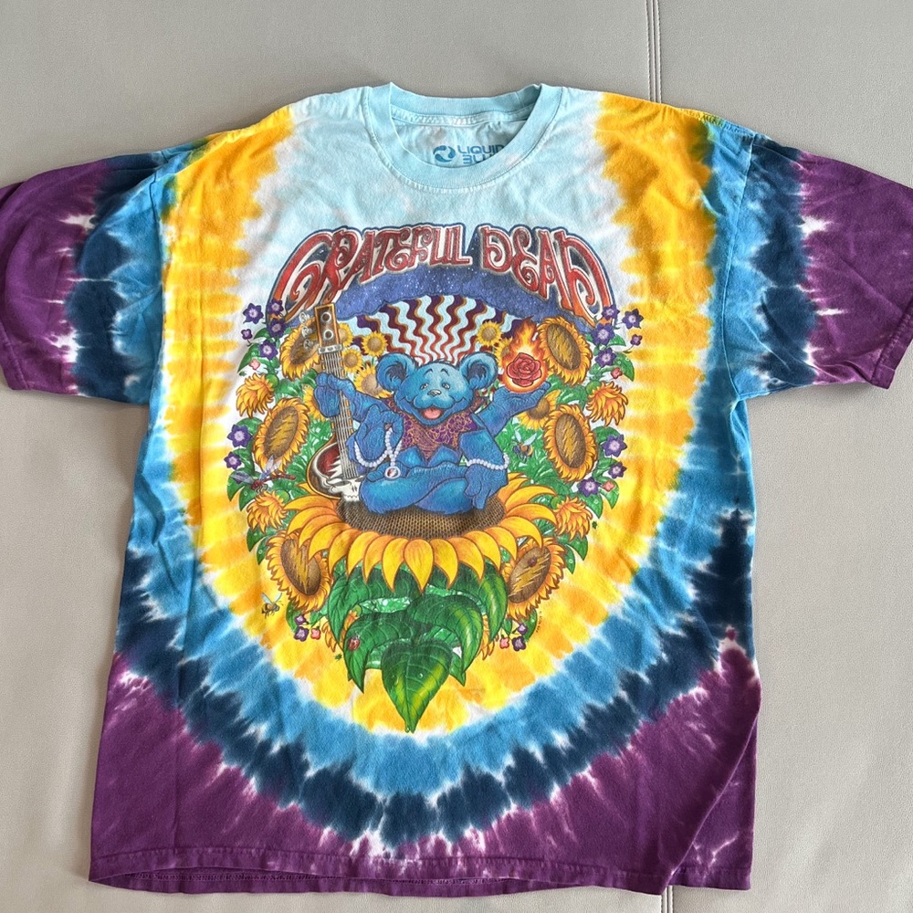 Grateful Dead Tie Dye - Liquid Blue - XL